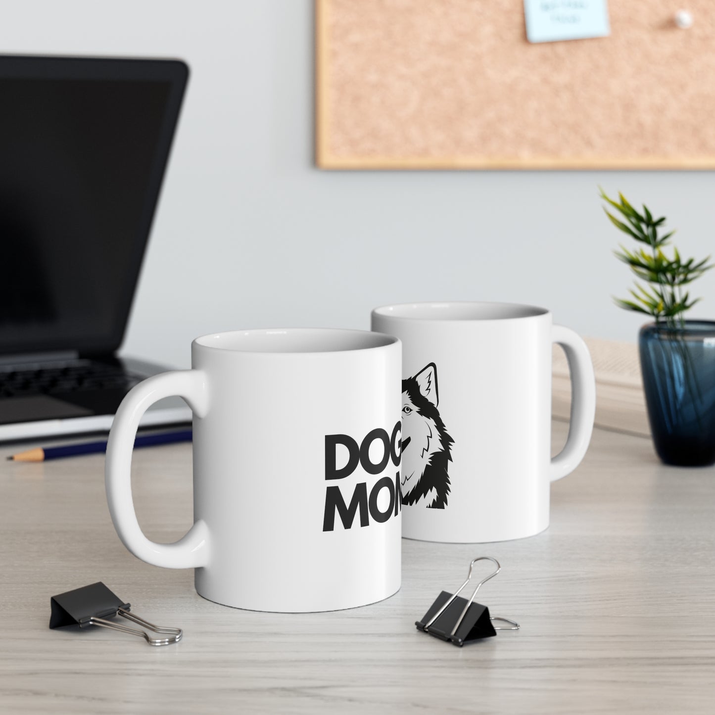 Dog Mom Husky -  Ceramic Mug 11oz