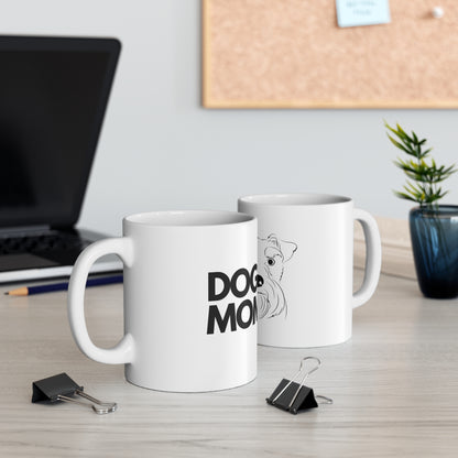 Dog Mom Schnauzer -  Ceramic Mug 11oz